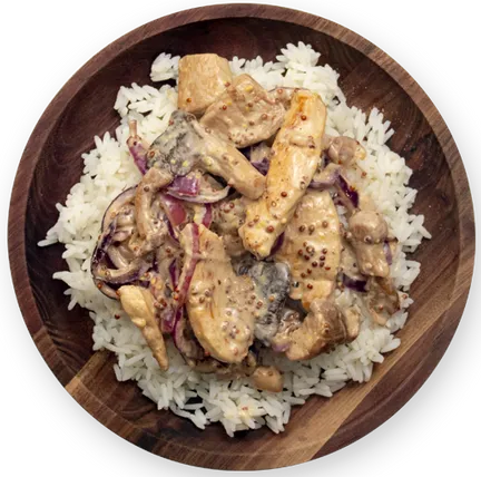 Poulet crème aux champignons
